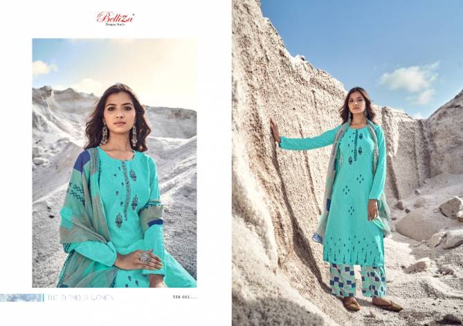 Belliza Nazar E Patiyala 8 Latest Fancy Casual Wear Pure Heavy Jam Cotton With Heavy Kashmiri Embroidery Work  Dress Material Collection